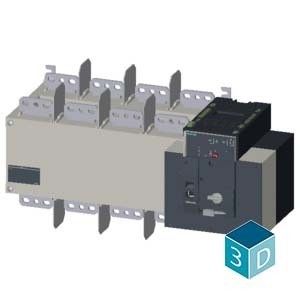 1600A 4 polos ATSE PLC 3KC8454-0HA22-0GA3 para equipos de conmutación de transferencia de dispositivos básicos