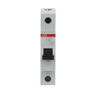 1P SH201-B6 Interruptor de circuito en miniatura B 6 A para el sistema de distribución eléctrica