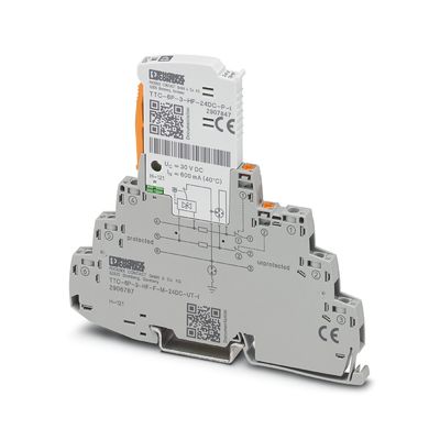 2906787 Protector contra sobretensiones TTC-6P-3-HF-F-M-24DC-UT-I con voltaje nominal de 24 V de corriente continua