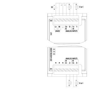 PLC 6ES7231-4HD32-0XB0 SM 1231 Módulo de entrada analógica de inteligencia artificial con interfaz fácil de usar