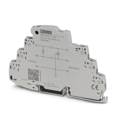 TTC-6-1X2-24DC-UT Protector contra sobretensiones de 2 polos Solución de protección industrial de 24 V CC