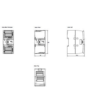 Modulos de entrada analógicos avanzados 6ES7231-4HF32-0XB0 SM 1231 AI para la automatización industrial