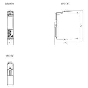 6ES7131-6BH01-0BA0 Módulo de entrada digital ET 200SP DI 16X24VDC ST para el control industrial