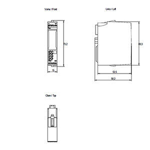 8xRTD/TC 2-WIRE HF Modulo de entrada analógica para el PLC 6ES7134-6JF00-0CA1 AI de Siemens ET 200SP