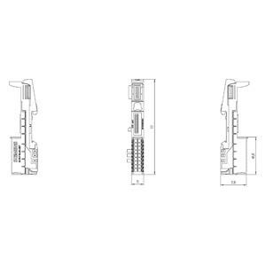 Siemens 6ES7193-6BP00-0BA1 ET 200SP BaseUnit BU15-P16 A0 2B/T Diseñado para la eficiencia