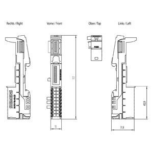 Siemens 6ES7193-6BP00-0DA0 ET 200SP BaseUnit BU15-P16 A0 2D/T para sistemas de automatización