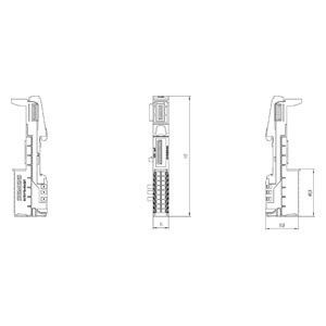 Siemens 6ES7193-6BP00-0DA1 ET 200SP BaseUnit BU15-P16 A0 2D/T diseñado para uso industrial