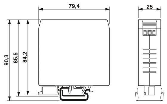 Contacto Phoenix NEF 1-3 Filtro EMC 50Hz 60Hz de tensión para un mejor control del ruido