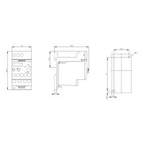 PLC sellado 3RU6116-0GB1 Relé de sobrecarga para protección del motor 11...16 A Tamaño S00 Clase 10