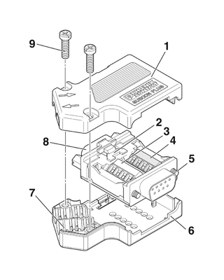 2708999 SUBCON-PLUS-CAN/SC2 Conector de bus D-SUB de contacto Phoenix para conexiones seguras