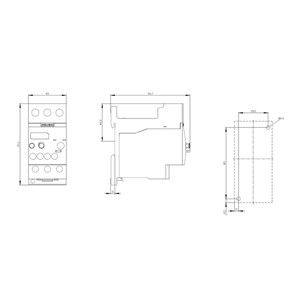 Relay de tensión teórico sellado 3RU6126-4DB1 para protección del motor Tamaño S0 34-40A Clase 10