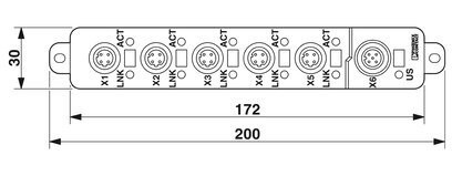 2700200 Phoenix Contacto Industrial Ethernet Switch FL SWITCH 1605 M12 para sus necesidades