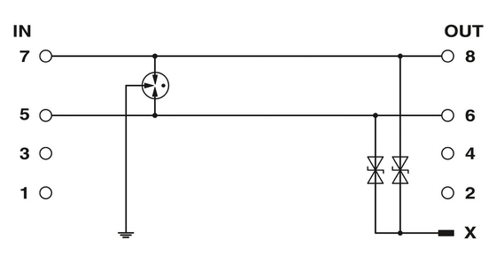 Protector de sobretensiones de 2 polos de 24 V CC 2804678 LIT 4-24 para supresión de sobretensiones de contacto con Phoenix