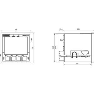 Dispositivo de medición de la tensión de salida estándar 7KM PAC5200 para el monitoreo de potencia