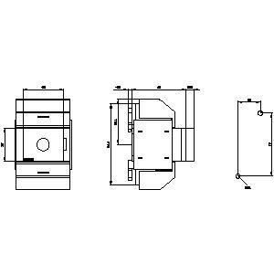 3KD0130-2KG20-3 Dispositivos básicos para desconectar el eje del interruptor 3 polos BG 01 3KD0 Tamaño del marco 1