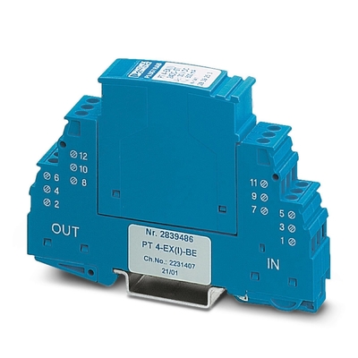 1 Polo PT 4-EX I -BE Base de protección contra las corrientes de contacto Phoenix para sistemas eléctricos