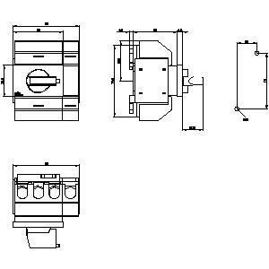 PLC 3KD0242-2KG20-3 Dispositivos básicos para desconectar el eje del interruptor 4 Poles de funcionamiento estable