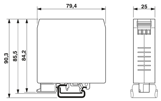 240V CA L-N 50Hz 60Hz Filtro EMC de frecuencia central nominal para contacto con Phoenix NEF 1-3
