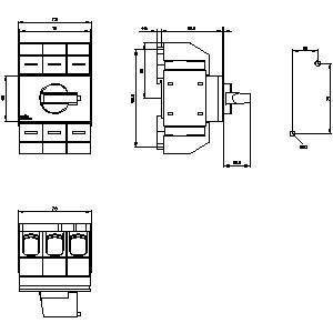 Dispositivos básicos desconectando el eje del interruptor 3KD0432-2LG20-3 Optimice su control de energía