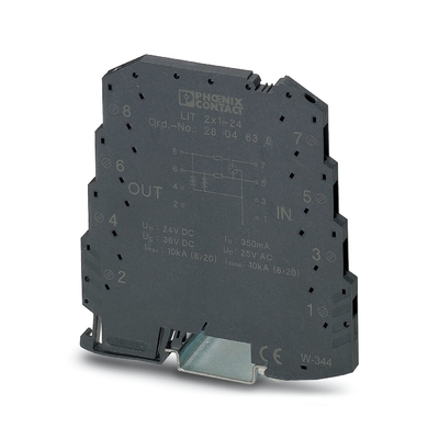 Protector contra sobretensiones de 2 polos de 24 V de corriente continua para Phoenix Contacto 2804649 LIT LIT 4X1-24
