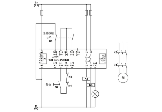 2981486 PSR-SCP-24DC/SDC4/2X1/B Releos de seguridad de contacto con Phoenix con teoría de relevos de voltaje