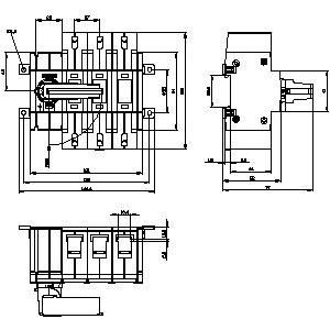PLC 3KD3432-2NE10-0 SENTRON 3KD Conectores con interruptor de eje para dispositivos básicos de hasta 1600 A