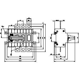 PLC 3KD3632-0NE10-0 desconectores de interruptores de eje para SENTRON hasta 1600 A Dispositivos básicos