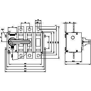 SENTRON 3KD hasta 1600 A PLC 3KD4232-0PE10-0 Disconetores de interruptores de eje de dispositivos básicos
