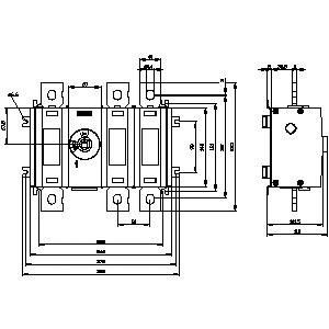 3KD4630-0QE20-0 Dispositivos básicos para desconectar los interruptores SENTRON 3KD hasta 1600 A