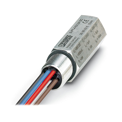 Protector contra sobretensiones de 2 polos con voltaje nominal de 24 V de corriente continua Contacto Phoenix S-PT-2XEX-24DC