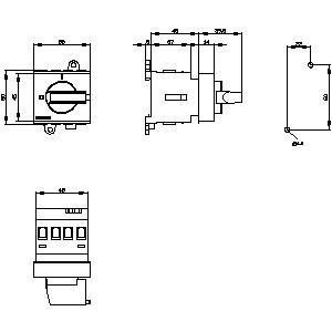 PLC 3LD2030-0TK11 Dispositivos básicos para desconectar el interruptor para el control de potencia industrial