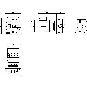 PLC 3LD2054-0TK53 Dispositivos básicos con interruptor de desconexión para aislamiento eléctrico duradero