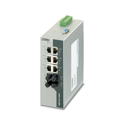 Nivel de protección IP20 Conexión con Phoenix Intercambio Ethernet Industrial FL Intercambio 3006T-2FX ST