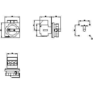 PLC 3LD2103-0TK53 Dispositivos básicos para desconectar el interruptor con fácil instalación