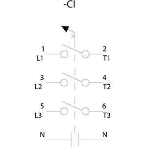 PLC 3LD2103-1TL51 Dispositivos básicos para desconectar el interruptor de distribución de energía