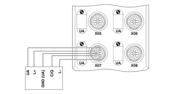 Modulo de comunicación de contacto Phoenix AXL E PB IOL8 DI4 M12 6P IP65/67 Nivel de protección