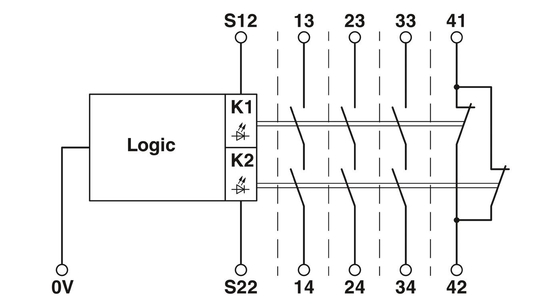PSR-SCP-24DC/URML4/3X1/1X2/B Módulo de extensión de contacto de Fénix con teoría del relé de voltaje