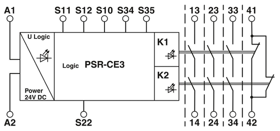 Relay de voltaje PSR-SCP-24DC/CE3/3X1/1X2/B SET Perfecto para industrial por contacto con Phoenix