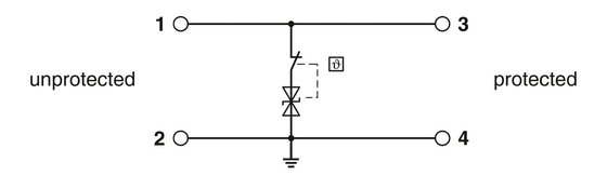 Protector contra sobretensiones de contacto Phoenix TTC-6-TVSD-C-24DC-UT-I 2906831 para tensión nominal de 24 V CC