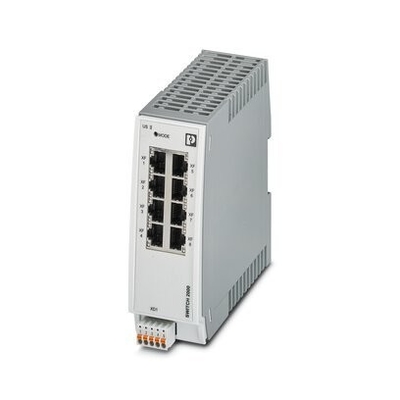 Conectividad segura con FL SWITCH 2008 conmutador Ethernet industrial por contacto Phoenix