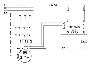 Protector PSR-MM25-1NO-2DO-24DC-SP Relay de seguridad con protección contra el voltaje de contacto de Phoenix