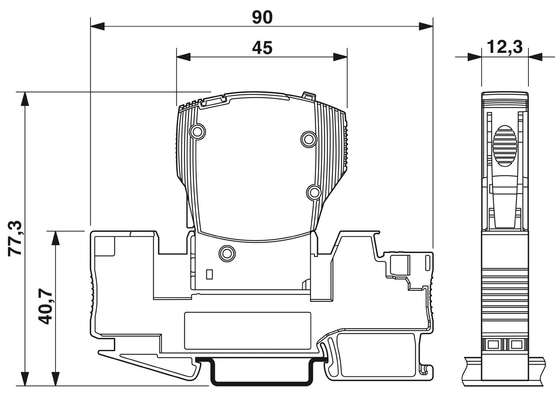 Disjuntor de circuito de contacto de equipo electrónico Phoenix 24 V DC 5 polos 2800903 CB E1 3A NO