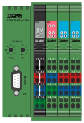 Conector de bus de contacto Phoenix IL MOD BK DI8 DO4-PAC Adecuado para las necesidades del cliente