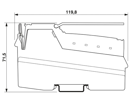 Conector de bus de contacto Phoenix IL MOD BK DI8 DO4-PAC Adecuado para las necesidades del cliente