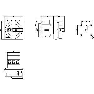 PLC 3LD2504-0TK53 Dispositivos básicos interruptor de desconexión interruptor de apagado de emergencia