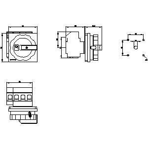 PLC 3LD2504-1TL53 Dispositivos básicos para desconectar el interruptor con opciones de montaje flexibles