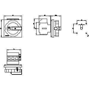 PLC industrial 3LD2504-1TP51 Interruptor de desconexión de dispositivos básicos