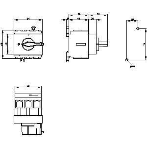 PLC 3LD2530-0TK13 Dispositivos básicos con interruptor de desconexión para mantenimiento eléctrico seguro