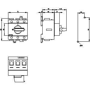 PLC 3LD2730-0TK11 Dispositivos básicos para desconectar el interruptor para entornos industriales