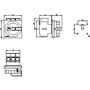 PLC 3LD2804-0TK53 Dispositivos básicos interruptor de desconexión La solución ideal de control de potencia